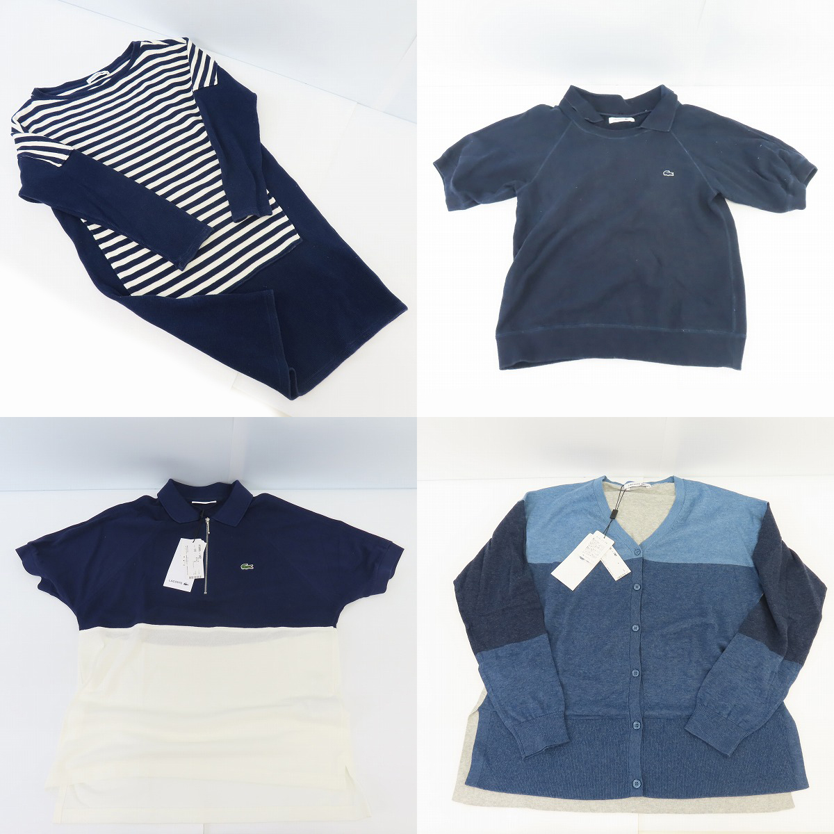 実際に弊社で買取させて頂いた【未使用含む】LACOSTE/ラコステ セーター/ポロシャツ等 8点セットの画像 2枚目