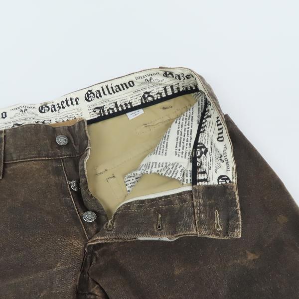 実際に弊社で買取させて頂いたJohn Galliano/ジョンガリアーノ デニムパンツ/ジーンズ AUN205T/46の画像 4枚目