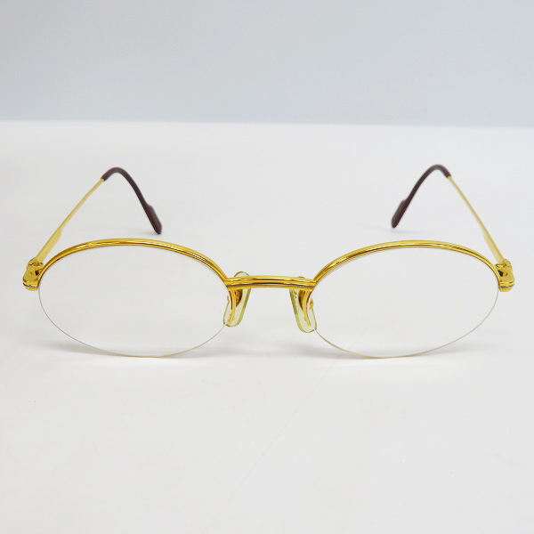 実際に弊社で買取させて頂いたCartier/カルティエ ハーフリム 度入り 眼鏡/メガネフレーム