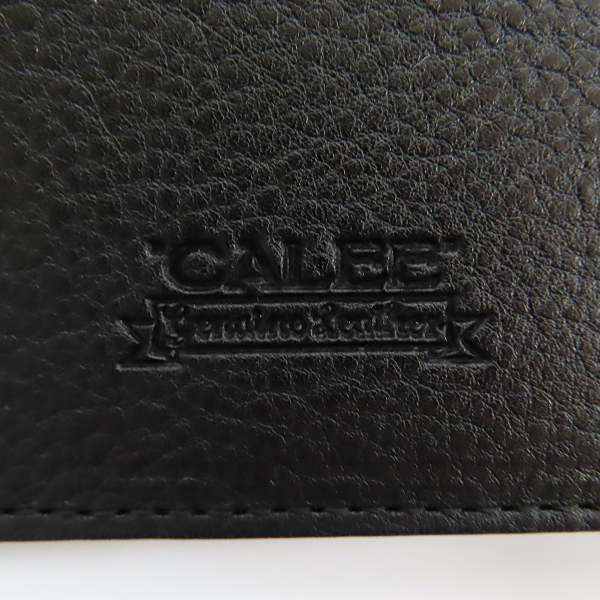 実際に弊社で買取させて頂いたCALEE/キャリー 20SS スターボタン 3つ折り レザー財布/ウォレット CL-20SS009L&ALの画像 4枚目