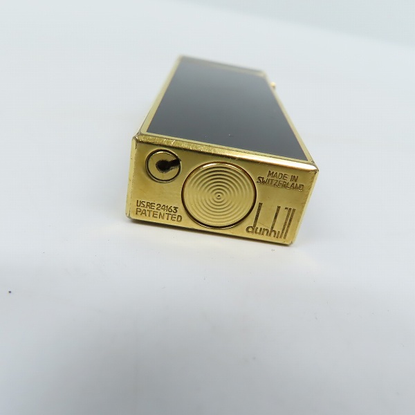 実際に弊社で買取させて頂いたdunhill/ダンヒル サイドローラーガスライター ブラック×ゴールドの画像 5枚目