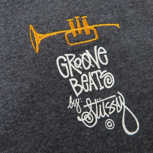 実際に弊社で買取させて頂いた【未使用】STUSSY/ステューシー キリン/クラウンスカル/トランペット 刺繍/プリント 半袖 Tシャツ/M 3点セットの画像 7枚目