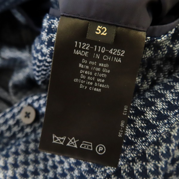 実際に弊社で買取させて頂いたSOVEREIGN UNITED ARROWS/ユナイテッドアローズ コットン3Bテーラードジャケット/52の画像 3枚目