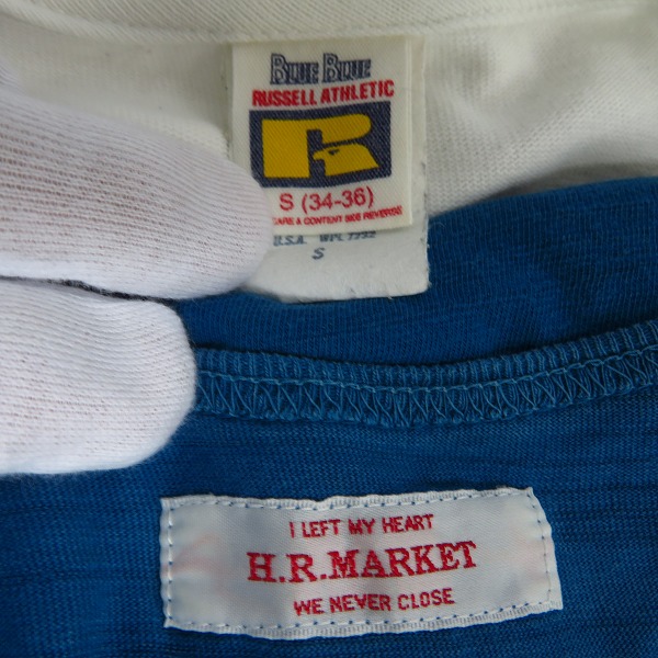 実際に弊社で買取させて頂いたHRM/ハリウッドランチマーケット BLUE BLUE/ブルーブルー 半袖Tシャツ等/S 7点セットの画像 3枚目