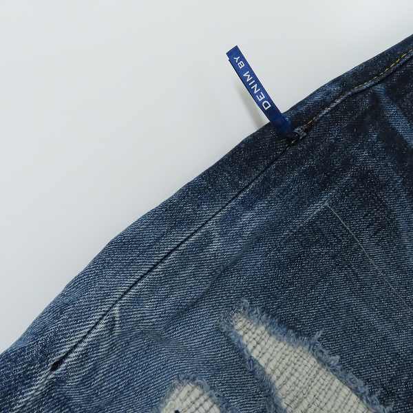 実際に弊社で買取させて頂いたVANQUISH×fragment design/ヴァンキッシュ×フラグメント クラッシュ/リペア加工 デニムパンツ VFP4013/36の画像 7枚目