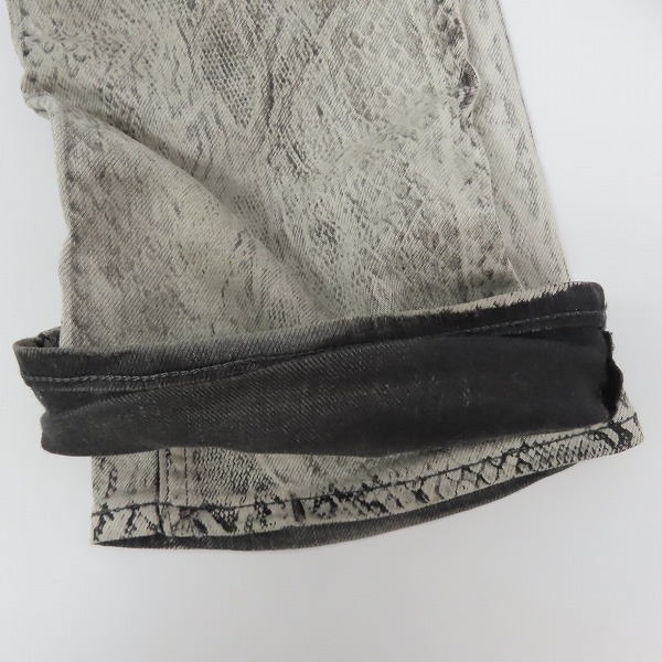 実際に弊社で買取させて頂いたLGB/ルグランブルー S-WOLF BB6978SN スネークパンツ/29の画像 6枚目