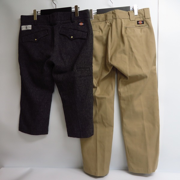 実際に弊社で買取させて頂いたDickies×SHIPS/ディッキーズ×シップス チノパン/ウールスラックスパンツ/L/34×30 2点セットの画像 1枚目