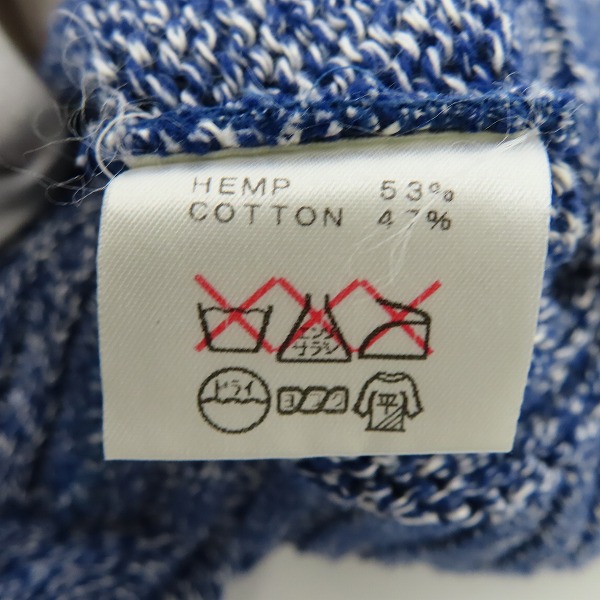 実際に弊社で買取させて頂いたCALEE/キャリー 麻混 ジップアップジャケット/Mの画像 3枚目