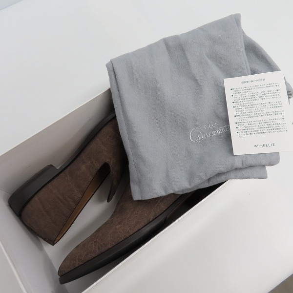 実際に弊社で買取させて頂いたF.LLI Giacometti/フラテッリ ジャコメッティ Slip-On - ELEPHANT スリッポンシューズ FG417/41の画像 8枚目