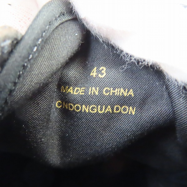 実際に弊社で買取させて頂いたBURBERRY/バーバリー サイドチェック柄ロゴ ローカットスニーカー 43の画像 5枚目