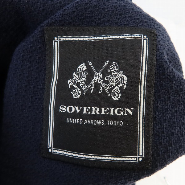 実際に弊社で買取させて頂いたSOVEREIGN UNITED ARROWS/ユナイテッドアローズ コットン3Bテーラードジャケット/52の画像 2枚目