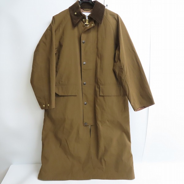 実際に弊社で買取させて頂いたBarbour/バブアー OS BURGHLEY-MU-TECH/ナイロン カーキ ロングコート 2002271/36