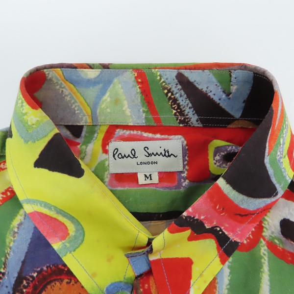 実際に弊社で買取させて頂いたPaul Smith/ポールスミス 総柄 L/S シャツ Mの画像 2枚目