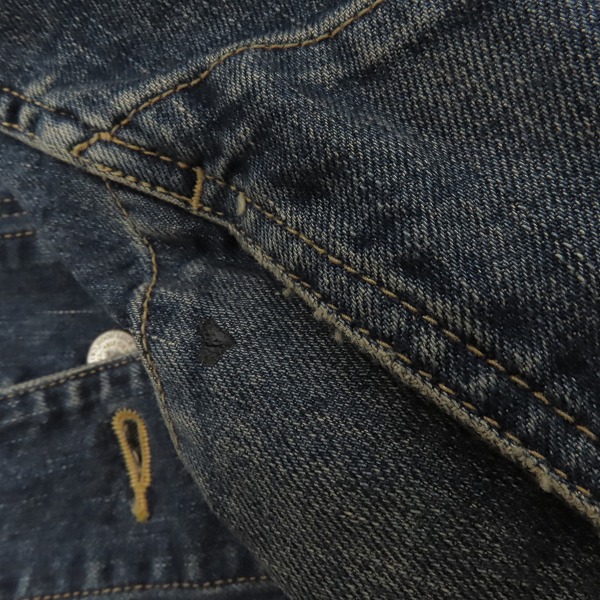 実際に弊社で買取させて頂いたTHE CRIMIE/クライミー ダメージ加工 デニムジャケット/Lの画像 7枚目