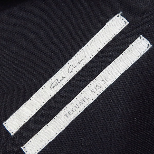 実際に弊社で買取させて頂いたRick Owens/リックオウエンス 20SS ZIP FRONT JOGGER TOP/ジップスウェットジャケット RU20S7289-BA/Sの画像 2枚目