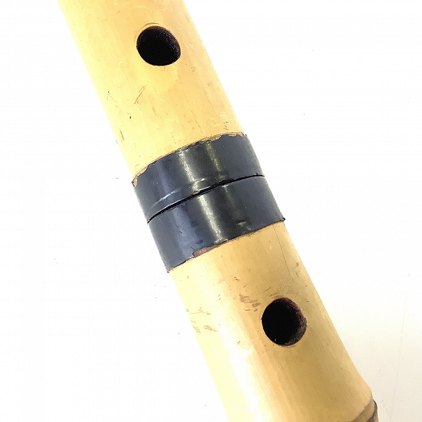 実際に弊社で買取させて頂いた尺八 在銘 鳳晴 二つ印 琴古流 漆巻き 全長70.2cm 和楽器の画像 5枚目