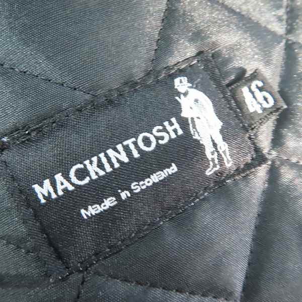 実際に弊社で買取させて頂いたMACKINTOSH SCOTLAND/マッキントッシュ キルティングジャケット/46の画像 2枚目