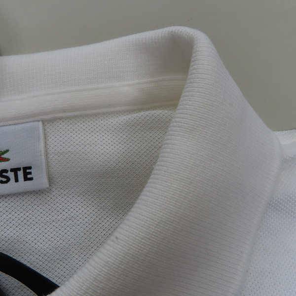 実際に弊社で買取させて頂いた【未使用含む】LACOSTE/ラコステ S/S 半袖 ポロシャツ ネイビー/ブラック/ホワイト Size：3 3点セットの画像 5枚目