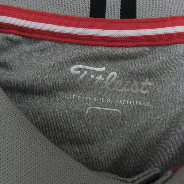 実際に弊社で買取させて頂いた【未使用】Titleist/タイトリスト ゴルフ Mercedes-Benz Collection ストレッチポロシャツ グレー/Lの画像 2枚目