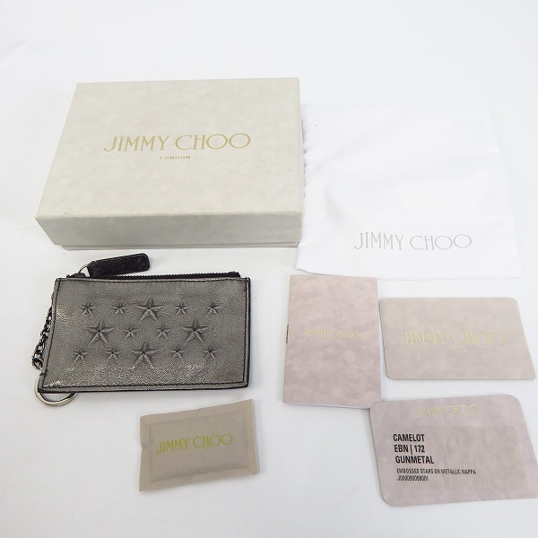 実際に弊社で買取させて頂いたJIMMY CHOO/ジミーチュウ CAMELOT/キャメロット コインケース/キーケースの画像 6枚目