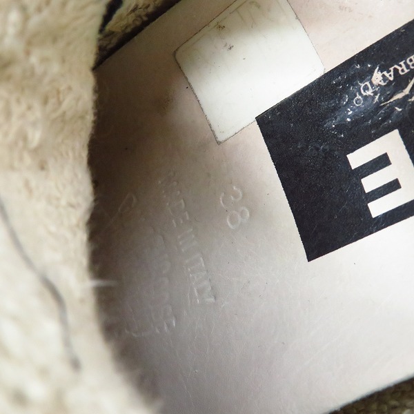 実際に弊社で買取させて頂いたGOLDEN GOOSE/ゴールデングース GGDB サイドジップ レザースニーカー/38の画像 5枚目