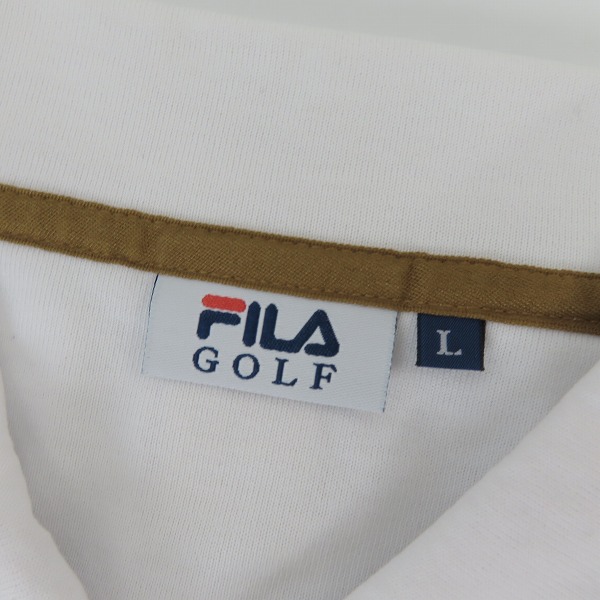 実際に弊社で買取させて頂いた【未使用含む】FILA/フィラ GOLF ポロシャツ等 ゴルフウエア L 5点セットの画像 3枚目
