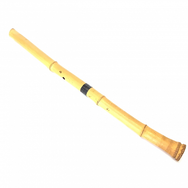 実際に弊社で買取させて頂いた尺八 在銘 鳳晴 二つ印 琴古流 漆巻き 全長70.2cm 和楽器の画像 1枚目