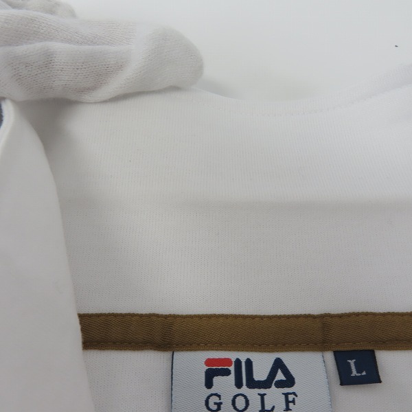 実際に弊社で買取させて頂いた【未使用含む】FILA/フィラ GOLF ポロシャツ等 ゴルフウエア L 5点セットの画像 6枚目