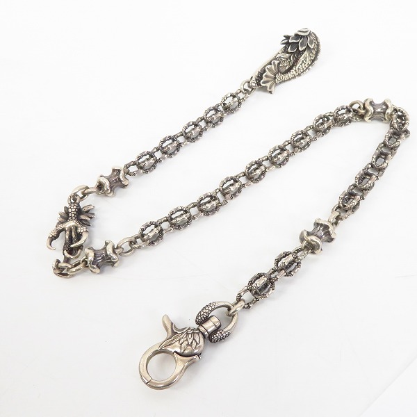 実際に弊社で買取させて頂いたBloody Mary/ブラッディマリー ナイトレイヴン ウォレットチェーン 大烏 ｗ/ストーンの画像 8枚目