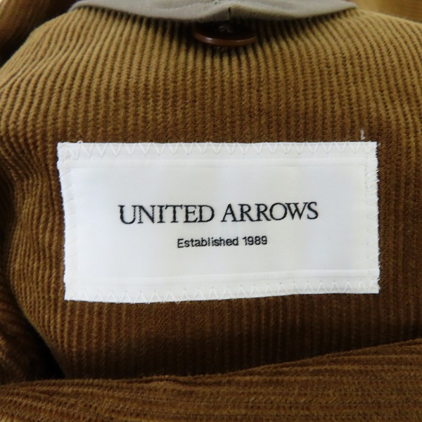 実際に弊社で買取させて頂いたUNITED ARROWS/ユナイテッドアローズ コーデュロイジャケット/パンツ セットアップ/52/50の画像 2枚目