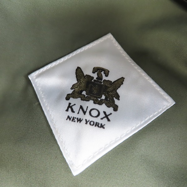 実際に弊社で買取させて頂いたCUSTOM MADE FOR CA4LA/カスタムメイド KNOX/ノックス MI-HUN-HL ホースレザー 帽子 NOX-00390/59cmの画像 4枚目