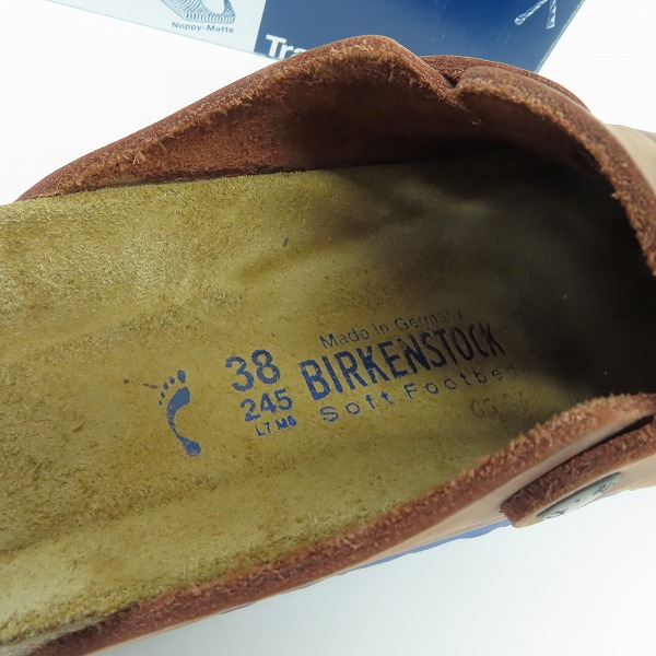 実際に弊社で買取させて頂いたBIRKENSTOCK/ビルケンシュトック BOSTON/ボストン レザー サンダル/24.5の画像 4枚目