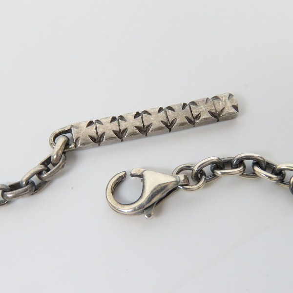 実際に弊社で買取させて頂いたDEAL DESIGN/ディールデザイン シックススターチャーム/ロゴプレートネックレスチェーン 2点セットの画像 5枚目