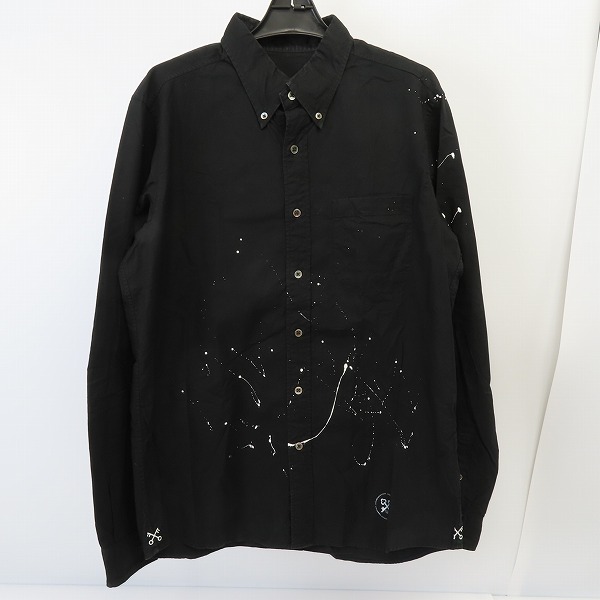 実際に弊社で買取させて頂いたuniform experiment/ユニフォームエクスペリメント ペイント加工 ナンバリング 長袖シャツ UE-160052/3