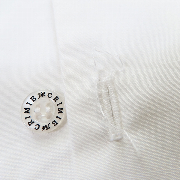 実際に弊社で買取させて頂いたTHE CRIMIE/クライミー 半袖ボタンシャツ ホワイト/S 2点セットの画像 5枚目
