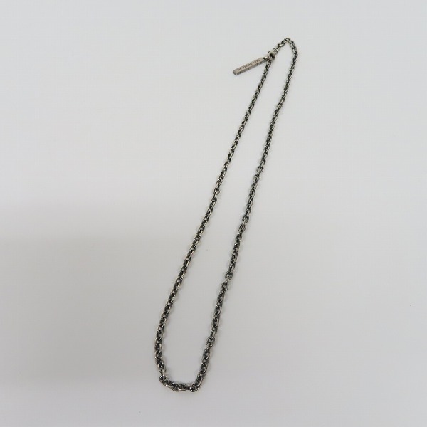 実際に弊社で買取させて頂いたDEAL DESIGN/ディールデザイン シックススターチャーム/ロゴプレートネックレスチェーン 2点セットの画像 7枚目