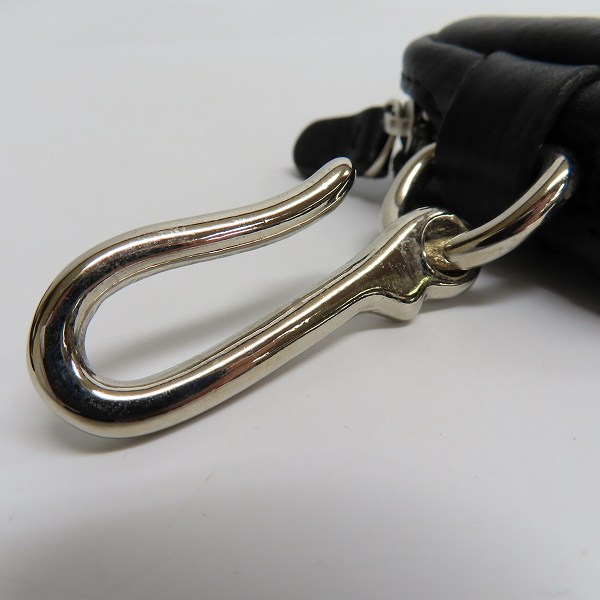 実際に弊社で買取させて頂いたCALEE/キャリー 20AW フック付き レザー ポーチ CL-20AW009SLの画像 6枚目