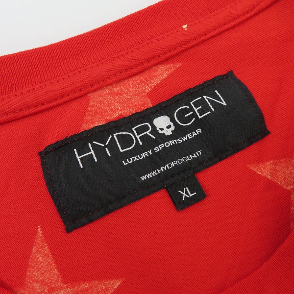 実際に弊社で買取させて頂いたHYDROGEN/ハイドロゲン 総スター柄 半袖Tシャツ/XLの画像 2枚目