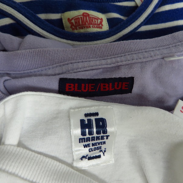 実際に弊社で買取させて頂いたHRM/ハリウッドランチマーケット BLUE BLUE/ブルーブルー 半袖Tシャツ等/S 7点セットの画像 4枚目