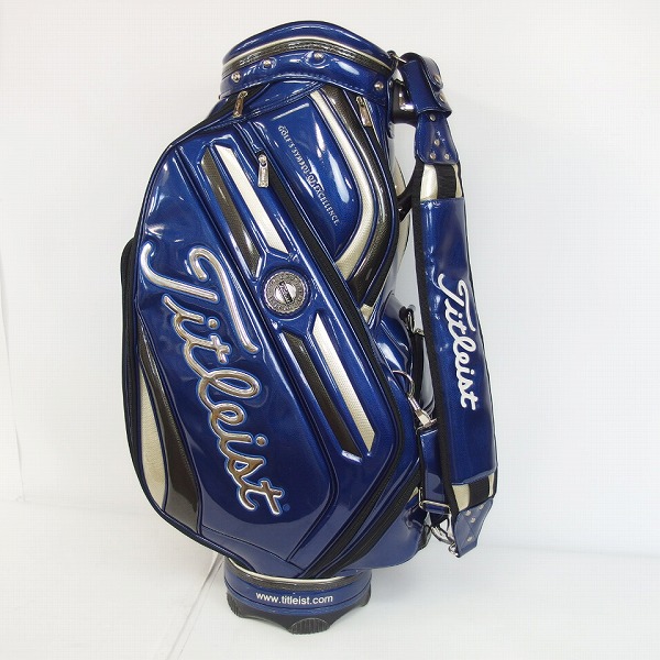 実際に弊社で買取させて頂いたTitleist/タイトリスト 9.5型 CB610S エナメルキャディバッグの画像 2枚目