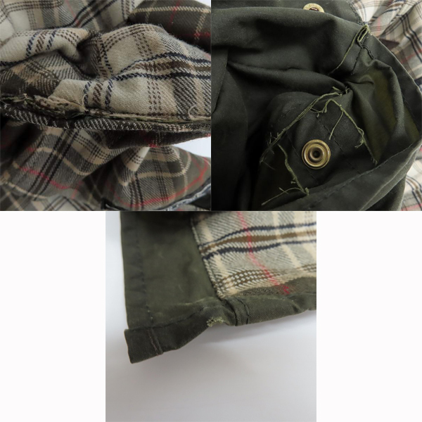 実際に弊社で買取させて頂いたbarbour/バブアー ビデイル オイルドジャケット カーキの画像 8枚目