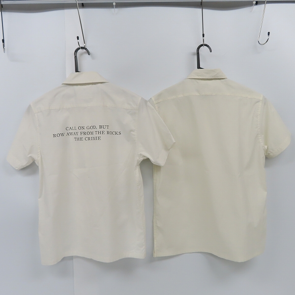 実際に弊社で買取させて頂いたTHE CRIMIE/クライミー 半袖ボタンシャツ ホワイト/S 2点セットの画像 1枚目