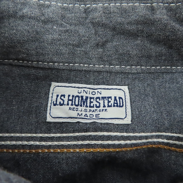実際に弊社で買取させて頂いたJ.S.HOMESTEAD/ジャーナルスタンダード ホームステッド ワークシャツ/Sの画像 2枚目