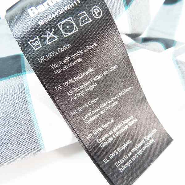 実際に弊社で買取させて頂いたBarbour/バブアー チェック柄 ロングスリーブシャツ/長袖シャツ 2点セットの画像 3枚目