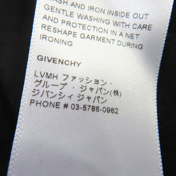 実際に弊社で買取させて頂いた【JPタグ】GIVENCHY/ジバンシィ 21SS 立体ロゴ刺繍 半袖Tシャツ/Mの画像 5枚目