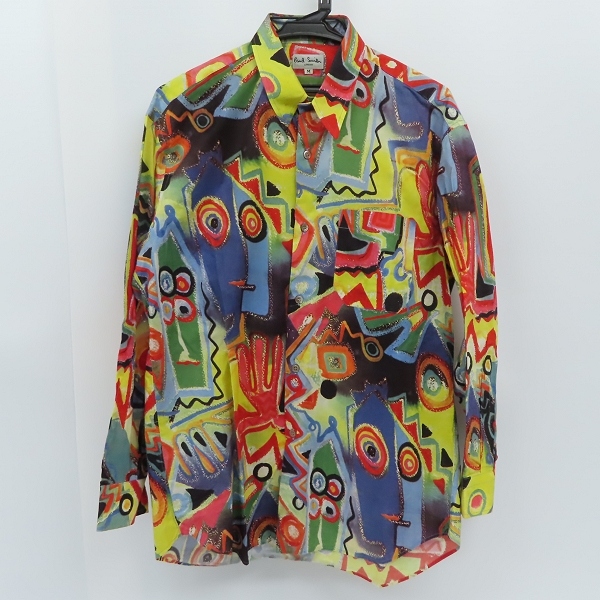 実際に弊社で買取させて頂いたPaul Smith/ポールスミス 総柄 L/S シャツ M