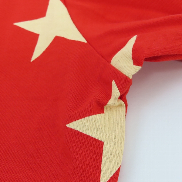 実際に弊社で買取させて頂いたHYDROGEN/ハイドロゲン 総スター柄 半袖Tシャツ/XLの画像 6枚目