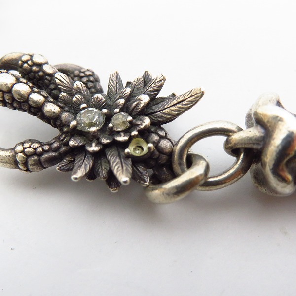 実際に弊社で買取させて頂いたBloody Mary/ブラッディマリー ナイトレイヴン ウォレットチェーン 大烏 ｗ/ストーンの画像 3枚目