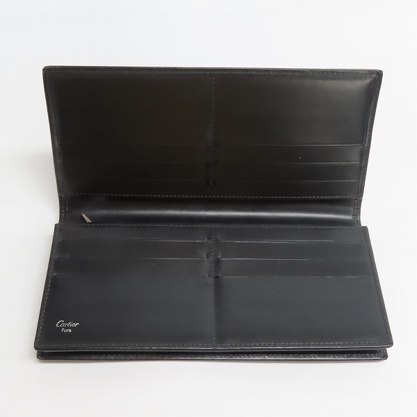 実際に弊社で買取させて頂いたCartier/カルティエ レザー 二つ折り 長財布/ロングウォレットの画像 3枚目