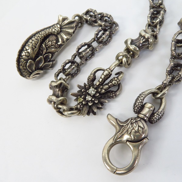 実際に弊社で買取させて頂いたBloody Mary/ブラッディマリー ナイトレイヴン ウォレットチェーン 大烏 ｗ/ストーン